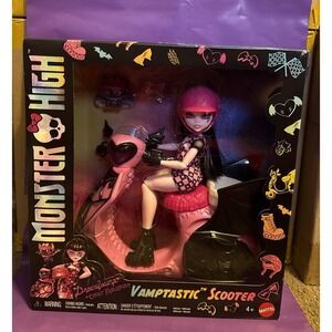 2025 Mattel Monster High  "Draculaura Vamptastic Scooter Playset" #JDR61 *NRFB*
